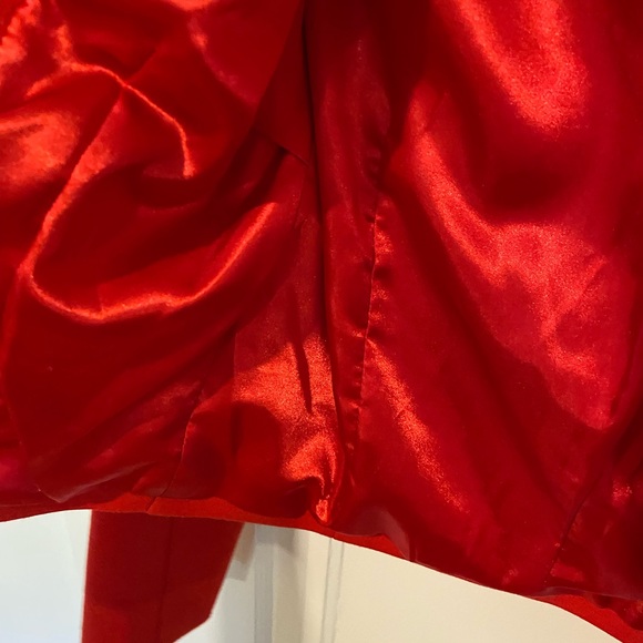 Forever 21 RED tailored jacket SMALL Christmas - Picture 3 of 5